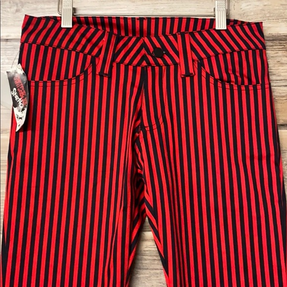 Switchblade Stiletto Women's Striped Peggy Pants NWT G15 - Picture 2 of 4